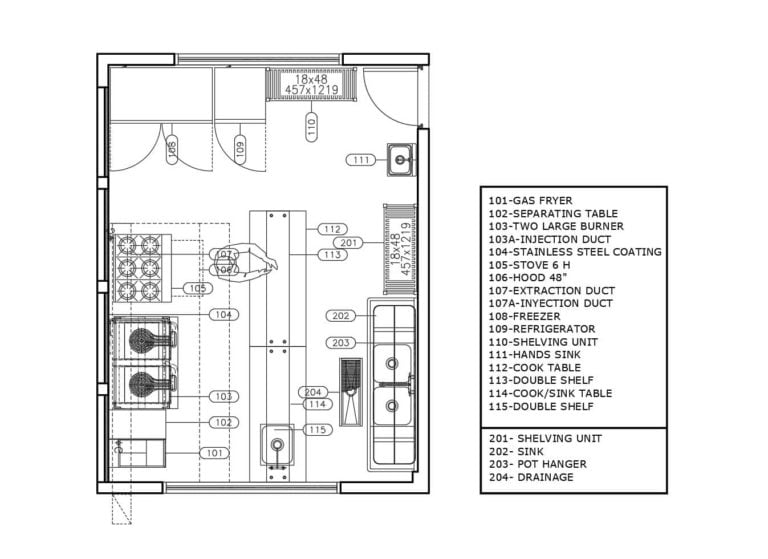 Small Catering Kitchen Layout Floor Plan