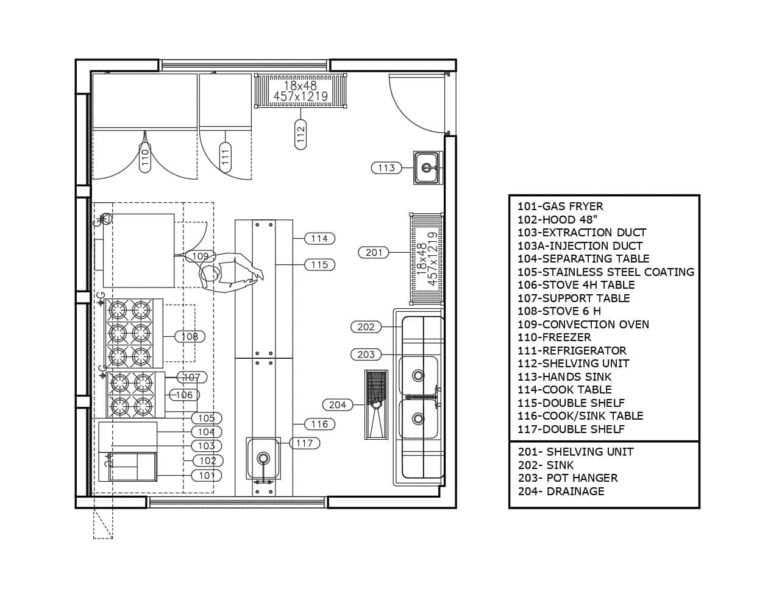 Very Small Restaurant Kitchen Layout Floor Plan