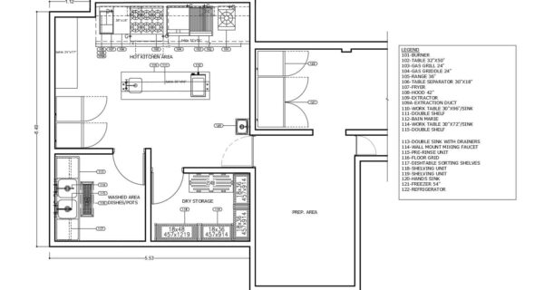 Small Commercial Kitchen Layout Floor Plan 0508202